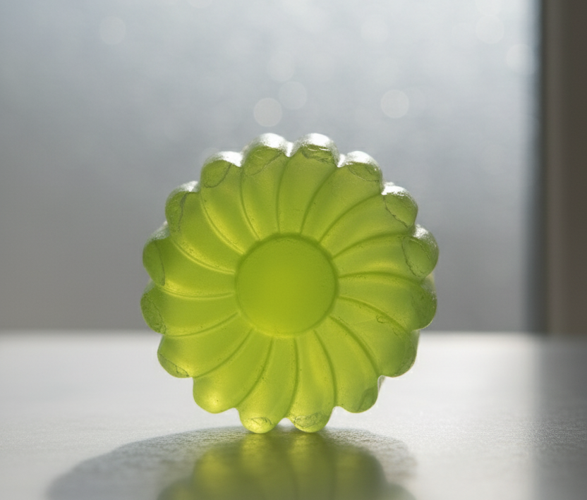 Flower-Shaped vibrant green